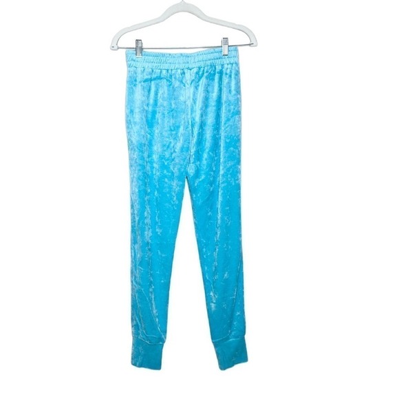 NWT GENERATION LOVE Scuba Blue Ivy Velvet Joggers XS - Picture 6 of 9